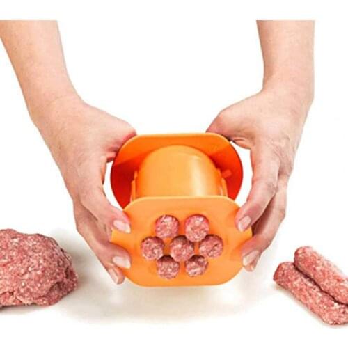 1PC Meat Strip Squeezer Plastic DIY Meat Sausage Hot Dog Maker Pasta Balls Rapid Prototyping DIY Tool Kitchen Cooking Gadgets