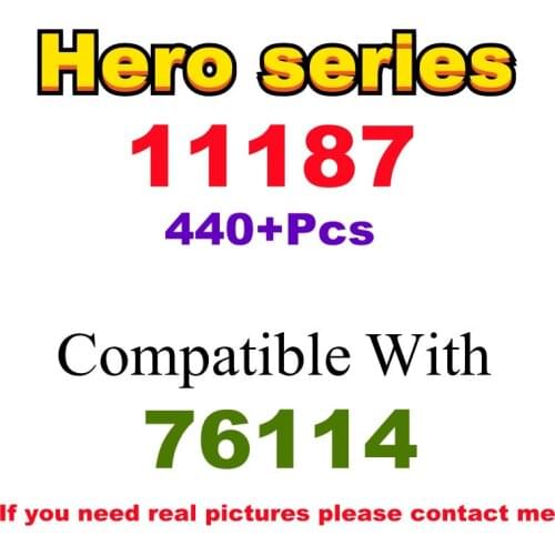 440Pcs 11187 Building Block Toy Hero Series 76114 Assembled Building Block Childrens Toy Gifts