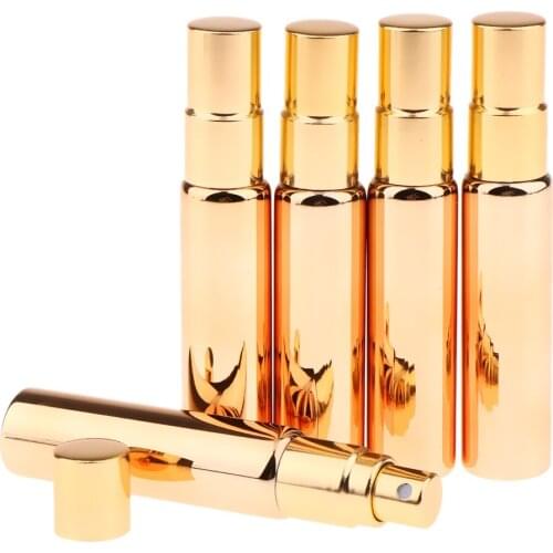 5 X 10ml Empty Perfume Spray Bottles Fine Mist Glass Bottles