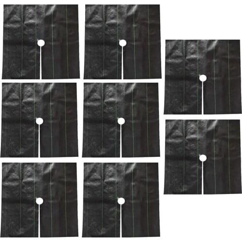 8 Packs Of 4 Feet x 4 Feet Weed Barrier Fabrics Heavy Weed Barrier Landscape Fabrics for Outdoor Gardens
