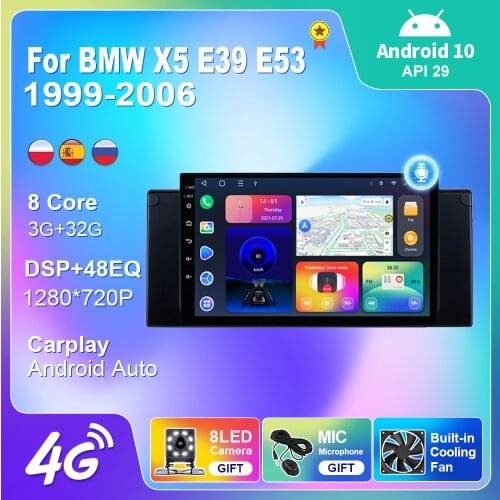 2 Din Navigation GPS For BMW X5 E39 E53 1999-2006 Autoradio Android 10 Auto Audio Car Products Radio Stereo Automotive Carplay