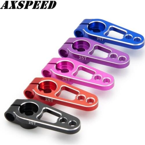 5pc Aluminum 25T Servo Horn Arms 25 Teeth Spline M3 Clamp Steering for Futaba Savox Power HD Motors Sakura D4 RC Drift Car Parts