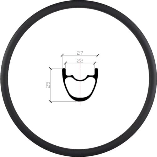 265g SUPER LIGHT 650B XC 27mm tubeless carbon rim 25mm deep UD 3K 12K 24H 28H 32H 27.5er race marathon mountain bike disc wheel