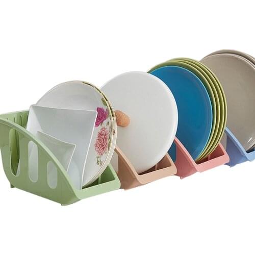 Europe Style Plates Holder Container Plate Organizer Tableware Container Cupboard plates Shelf Racks Holders Storage For Plate