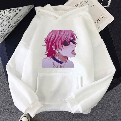 Harajuku Anime Yarichin B Club Ayato Yuri Hoodies Women Funny Manga Clothes Fashion Winter Plus Size Cusual Mens Sweatshirt Top