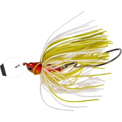 Jig Head Skirt Beard Fishing Lures 97mm 12g Fly Rubber Swimbait Spinner Spoon Lure Artificial Spinnerbait Spinners For Fishing