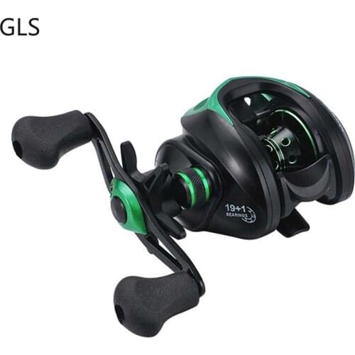 GLS NEW Metal Body 8KG Max Drag Baitcasting Reel 19+1 Bearings 6.3:1 High Speed Left/right Hand Saltwater Fishing Reel