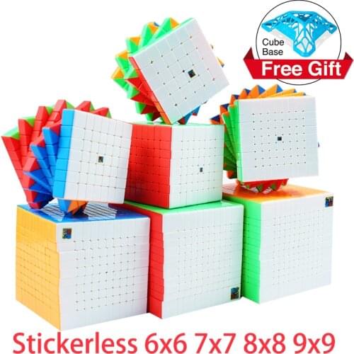 MoYu Meilong 6x6 7x7 9x9 10x10 11x11 12x12 Stickerless Meilong-Magic-Cube High level Speed Puzzle Cubes Game Cubo Magico