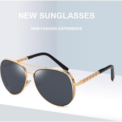New Style Sunglasses for Mens Hollow Out Retro Drawstring Rimmed Toad Sunglasses Cross Border Sunglasses 2283 Glasses