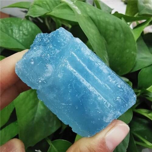 1PC Natural Aquamarine Quartz Beryl Gemstone Crystal Stones Mineral Original Reiki Chakra Specimen Gifts