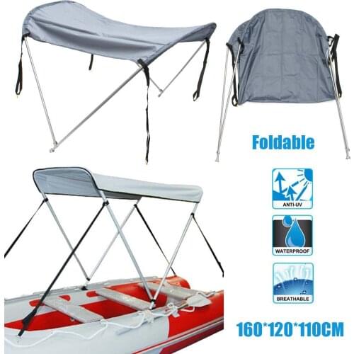 Anti UV Top Tent Sunshade shelter flatable boat boat dinghy raft Folding Canopy Aluminium Alloy Waterproof Tent Sunshade