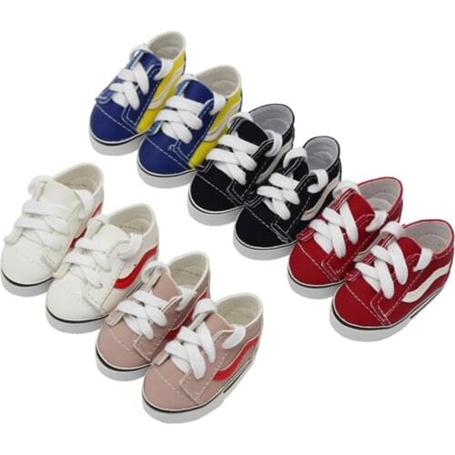 5air/lot Mini Fashion Doll Shoes for 14 Inch Girl Doll and 20cm EXO Dolls Sandle Canvas Sneakers Shoes 5.5*2.8cm