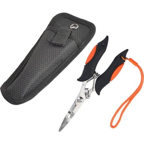 Fishing Pliers Stainless Steel Olecranon Fishing Tongs Aluminum Hook Remover Multifunctional Plier Fishing Line Cutter Gear Tack