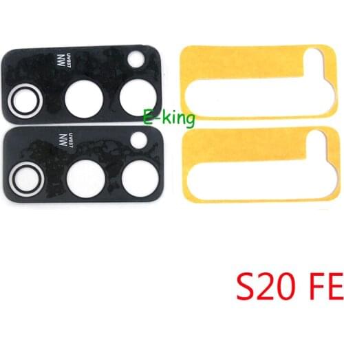 10PCS Rear Back Camera Glass Lens Cover For Samsung Galaxy S20 FE / Ultra / Plus With Ahesive Sticker Replacement Parts