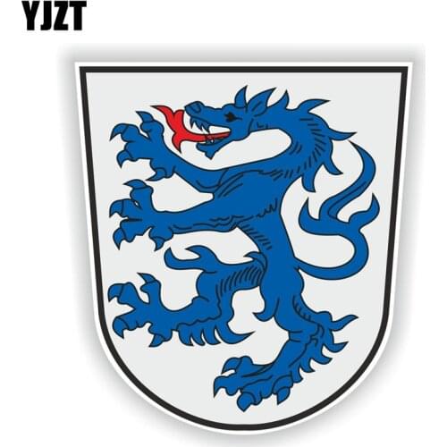 YJZT 11CM*12CM Car Styling Ingolstadt GERMANY Coat Of Arms Car Body Car Sticker Decal 6-1932
