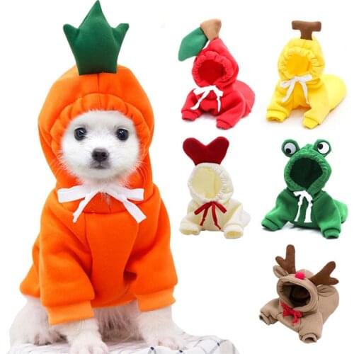 Dog Winter Clothes French Bulldog Hoodies Chihuahua Dog Coat Cute Pet Dogs