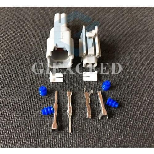 2 Sets 2 Pin 7282-7770-40 Female And Male Automotive Connector Wiring Harness Connector Auto Plug Socket