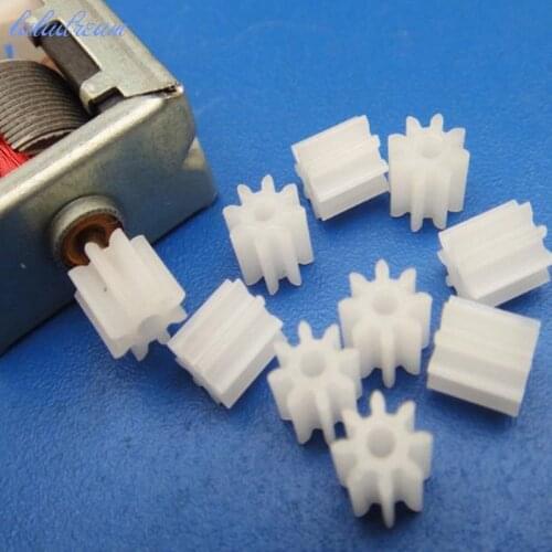 20Pcs/lot 8 Teeth 0.5 modules Plastic Gear Wheel for Toy Car Motor Gearbox Shaft Power Transmission Parts