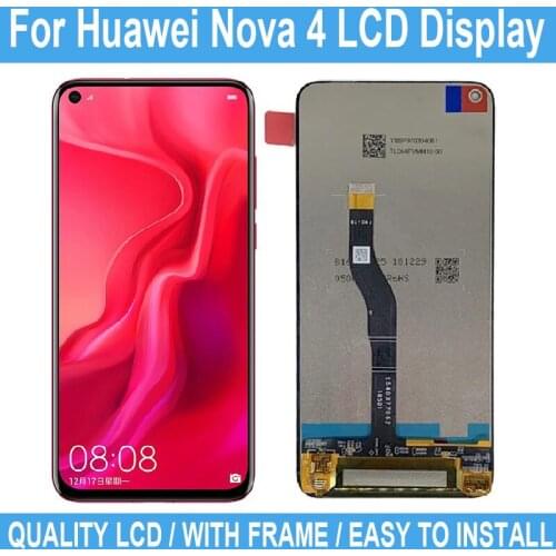 6.4" LCD For Huawei Nova 4 VCE-L22 VCE-AL00 VCE-TL00 Replacement Display Digitizer Touch Screen For Huawei Nova 4 LCD Display