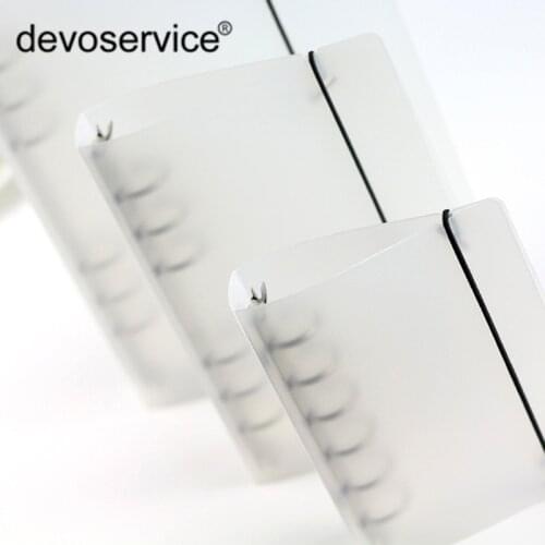 A5 A6 A7 B5 DIY Metal Spiral Binder Clip PP Cover Stainless Steel Binder File Folder Clip Ring Book Binders DIY Binding Supplies