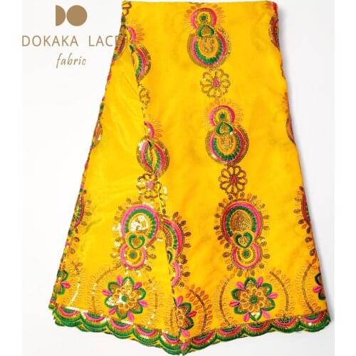 African High Quality 2019 Velvet Sequins Lace Fabrics Yellow Gold Nigerian Velvet Lace Material Sequined Velvet Wedding Laces