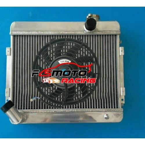 Aluminum Radiator For Toyota Corolla KE KE10 KE11 KE15 KE17 Manual & OR With FAN