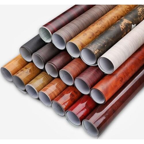 Car Interior Film Wood Grain Sticker 30cm*100CM Glossy Wood Grain Waterproof Decoration Vinyl Sticker Car-Styling Accessories