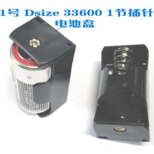 50PCS Battery box No. 1 1 section 33600 D 1.5V 1 section spring pin plug BH111-1