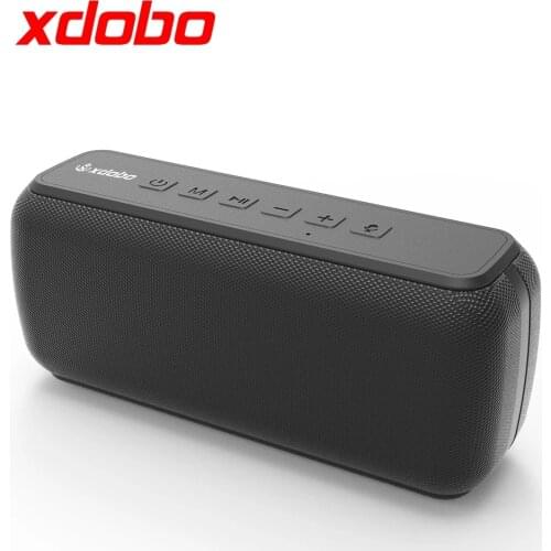 2021XDOBO original portable outdoor super bass bluetooth speaker column TWS subwoofer IPX7 waterproof can last 15 hours with TF