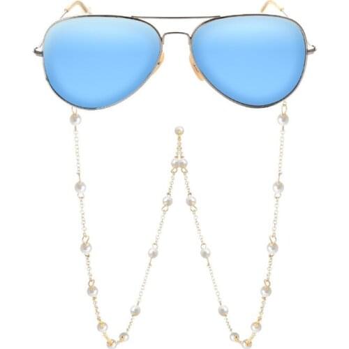 2021 New Fashion Sunglasses Masking Chains for Women Alloy Pearl Chain Eyeglasses Chains Lanyard Glasses Chain Jewelry Gifts