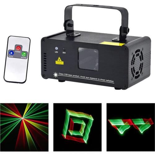 Mini 3D Effect 250mw RGY Laser DPSS Scanner Lights Wireless Remote DMX PRO DJ Home Party Stage Lighting Show System 3D-RGY250