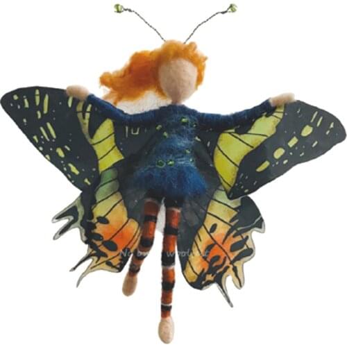 Fairy Needle Felting Kit for Beginners, 6"/15 cm Height, Elf Felting Starter Kit, Needle Felted Fairy, Felting Gift (No. 35)