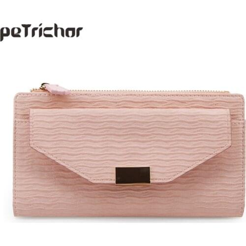 New Brand Designer Women Long Wallet Coin Purse Card Photo Holder Ladies Vintage Cluth Wallets Zipper Coin Pocket Female Purses