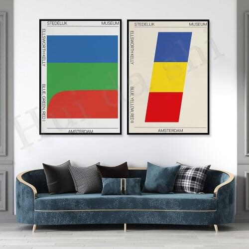 Ellsworth Kelly Poster, Premium Posters, Museum of Modern Art, Exhibition Poster, Wall Art, Living Room