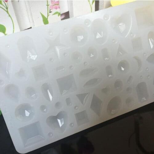 Cabochon Silicon Mold Mould Many Kinds Of Diamonds DIY handmade Ear Studs Pendant Epoxy transparent silicone mould