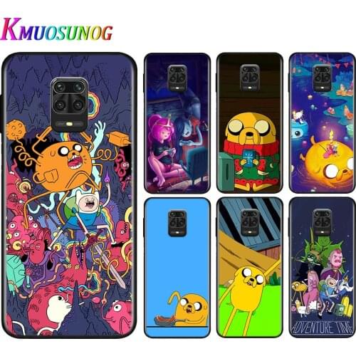 Silicone Black Cover Hot Adventure time For Xiaomi Redmi Note 9 9S Pro Max 8T 8 7 6 5 Pro 5A 4X 4 Phone Case Bag