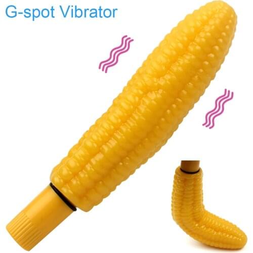 IKOKY Silicone Strong Vibration Corn Vibrator G-spot Stimulation Massager Real Dildo Feeling Adult Product Erotic Sex Toys
