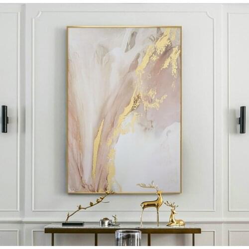 Modern gold canvas Hand painted Oil Paintings wall painting Abstract gold Oil Painting art picture home wall Decoration
