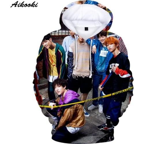 3D Stray Kids Hoodies Sweatshirts Men/Women Hoody 3D Ellevator Stray Kids Hooded Boys Girls Polluvers Autumn Peculiar All-match