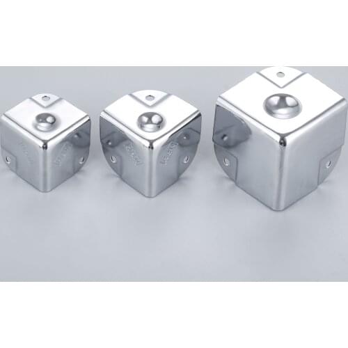 1Pc Corner Code Aluminum Angle Wooden Three-Sided Metal Edging Furniture Hardware Fittings Connector Air Box Speaker Appliances