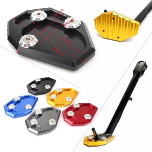 Motorcycle Kickstand Foot Side Stand Extension Pad Plate for Yamaha FZ6-S2 ABS FZ6R XJ6 ABS MT-07 Moto Cage Tracer 700 XSR700