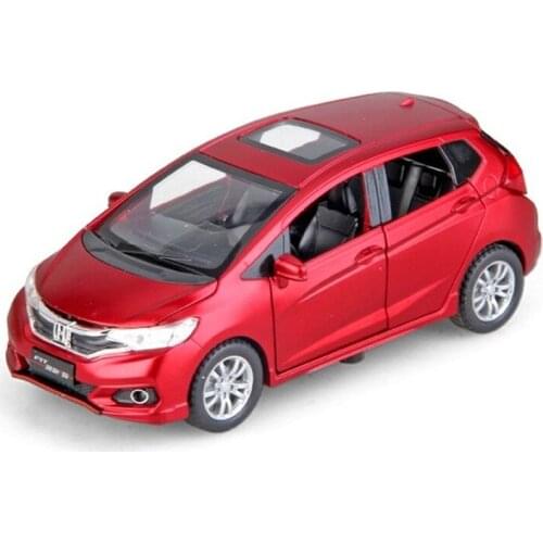 1:32 Alloy Diecast FIT Sport Car Models Pull-back Vehicles with Lights Sounding Doors Openable Die Cast Toy Collections