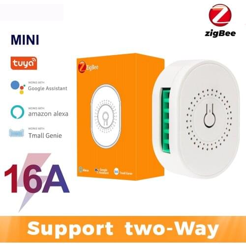 1-4pcs 16A Tuya ZigBee 3.0 Smart Switch Smart Home Automation DIY Module Breaker Support 2 Way Control Support Alexa Google Home