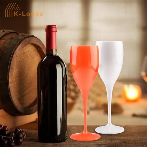 PC Plastic Goblets Glass Champagne Glass Acrylic Red Wine Glass For Wedding Party And Bars Wine Set Tool