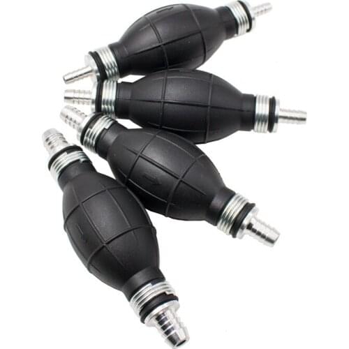 1Pc Fuel Pump Line Hand Primer Bulb Gas Petrol All Fuels Length Used for Car Boat Marine Outboard Rubber & Aluminum 6/10/12mm