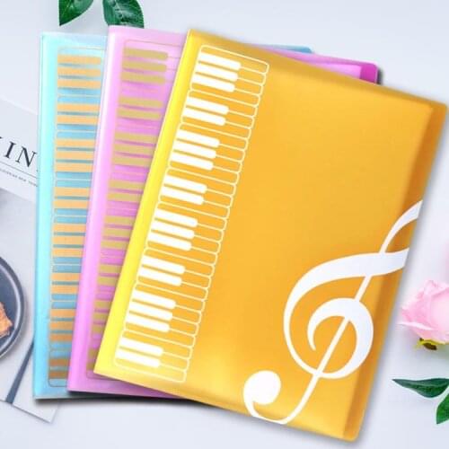 1pcs Creative A4 Music Teaching Supplies 40 Layer Music Piano Score File Folder Fashion School Music Learning Filing Products