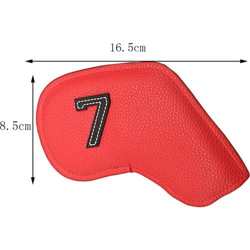 Embroidery Number Golf Iron Head Covers Iron Headovers Wedges Covers 3-9 ASP 10pcs
