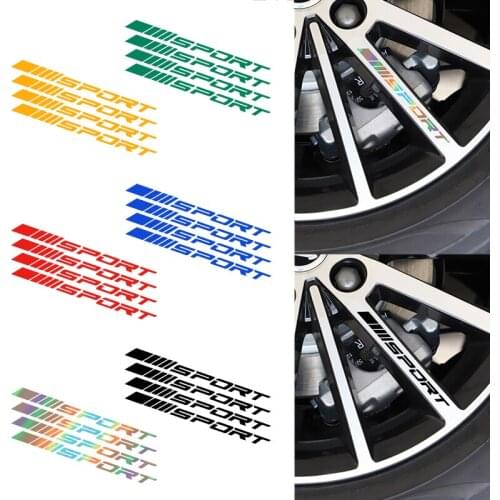 4pcs Car Rims Wheel Stickers Night vision reflective decorative stickers for Seat Leon Ibiza cupra Altea Tarraco mii car styling