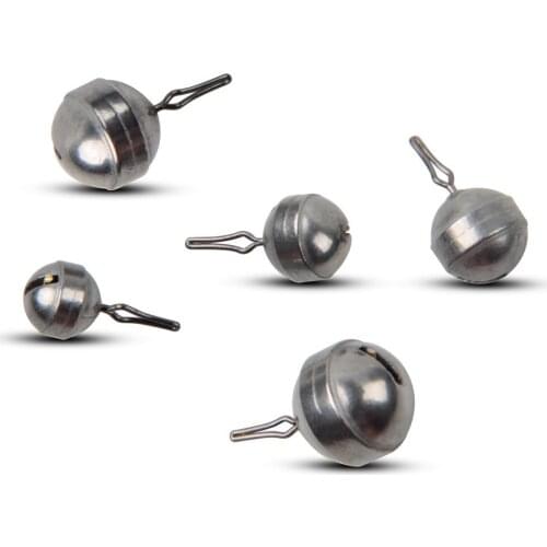 4pcs 1/8OZ-1/2OZ Ball shape tungsten Fishing Sinker Drop Shot fishing weight jig texas rig sinkers equipment