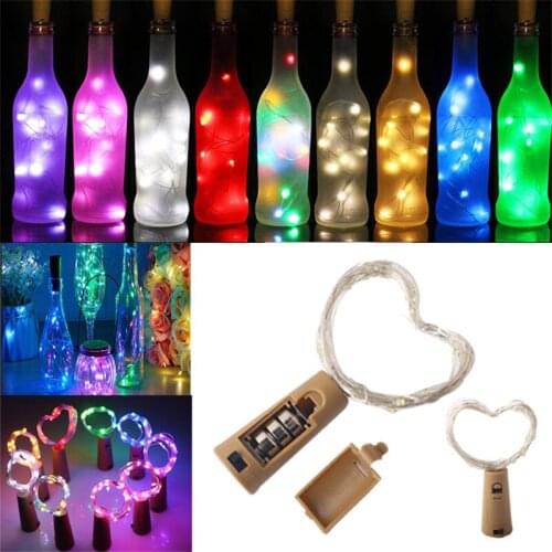 5pcs 3m 30leds Wine Bottle Stopper Copper Wire Light String Christmas Tree Decoration New Year Party Gift Navidad Xmas DIY Decor